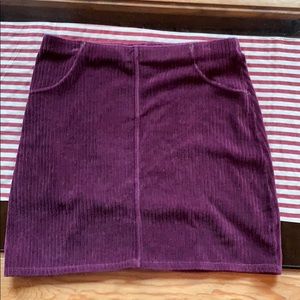 Velvet corduroy skirt